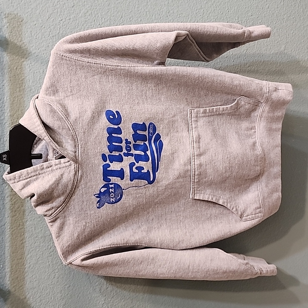 OC Fair Youth Hooded Sweatshirt Grey Size Medium